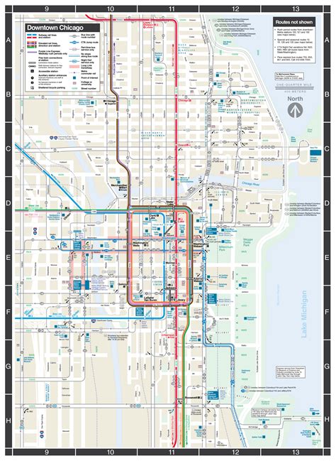 Chicago Public Transportation Map Transport Informations Lane