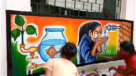 Save Water Save Life Paintings Save Water Wall Painting By Dear Arts
