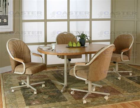 Please visit www.dinetteonline.com to view our current catalog of products with updated pricing, images and customizable color options. Caster Chair Company 5 Piece Caster Dining Set with Swivel ...