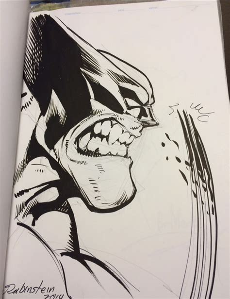 Joe Rubinstein Wolverine In Mark Ms Convention Sketches Comic Art