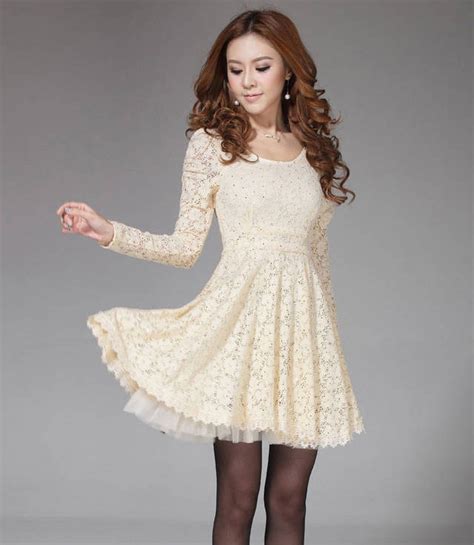 Beige Lace Dress Picture Collection