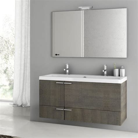 47 inch vanity cabinet with fitted sink. New Space 47 Inch Vanity Set