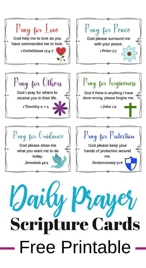 7 Daily Prayers That You Should Be Praying Verses For Cards