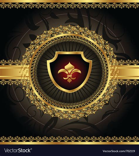 Vintage With Heraldic Elements Royalty Free Vector Image
