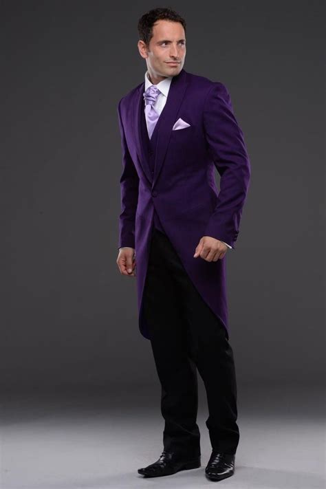 Purple Bridegroom 2018 Groom Tuxedo Men Wear Groomsman Best Man Suit