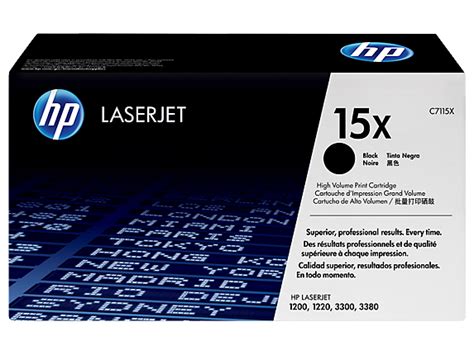 Why pay $75.99 for an original hp cartridge when you can get the job done with a compatible hp 12a replacement for only $16.99? HP 15X High Yield Black Original LaserJet Toner Cartridge ...