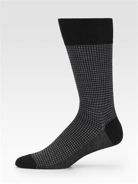 Dockers men's classics dress flat knit crew socks multipacks. Falke Merino Wool Dress Socks in Black for Men | Lyst