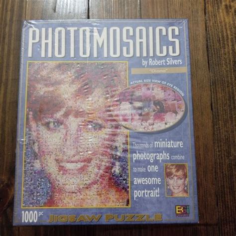 Robert Silvers Games Princess Diana Photomosaic Jigsaw Puzzle Pieces By Robert Silvers