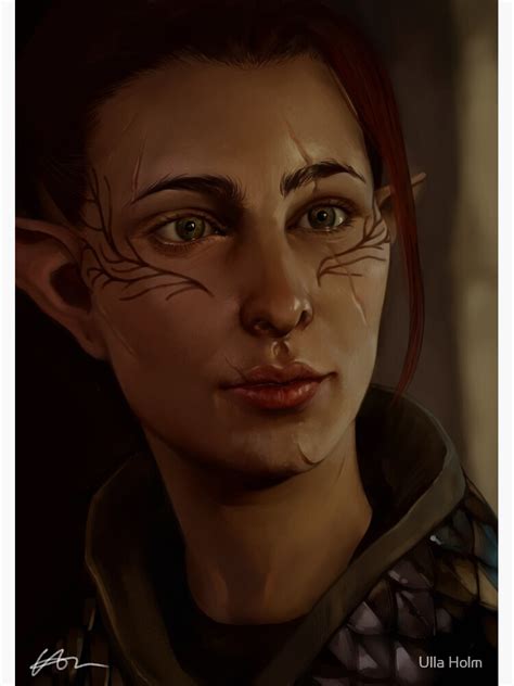 Inquisitor Lavellan Poster For Sale By Nerdyartandstuf Redbubble