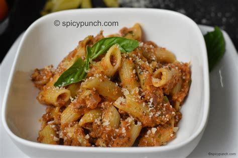 Creamy Red Sauce Pasta Recipe Aka Tomato Sauce Pasta