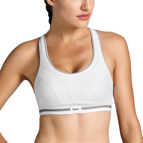syrokan women s running bra high impact sports bra quick dry max support white 36dd