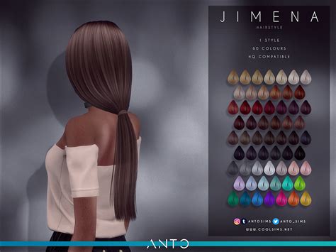 The Sims Resource Anto Jimena Hairstyle