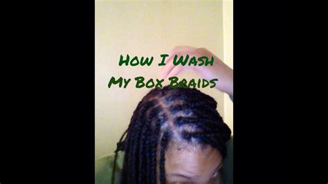 How I Wash My Box Braids No Frizz Method YouTube