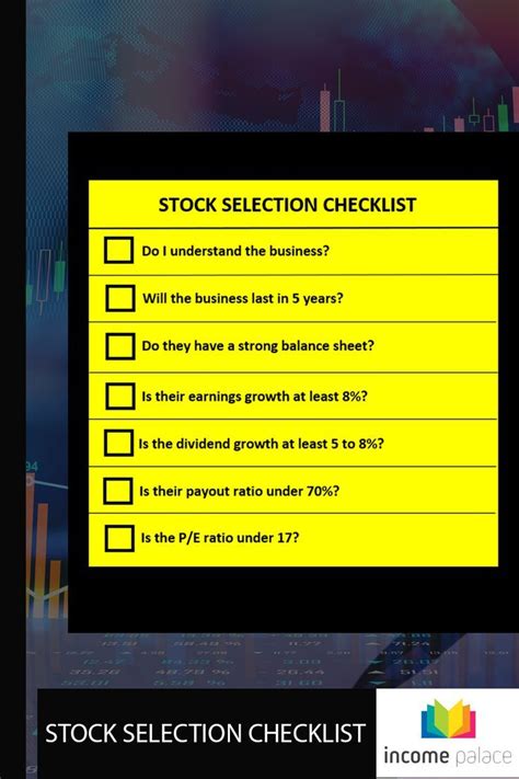 Before You Dive Into The Stock Market Heres A Checklist You Use To