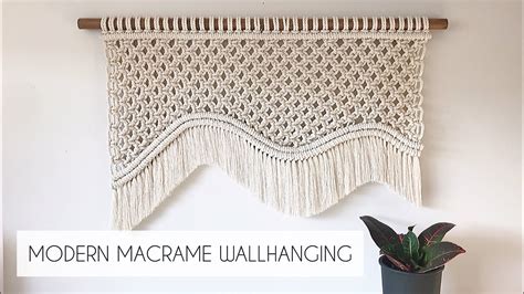Diy Modern Macrame Wallhanging Large Macrame Wallhanging Pattern