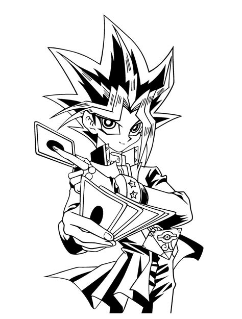 Yugi Muto From Yu Gi Oh Coloring Page Free Printable Coloring Pages My Xxx Hot Girl