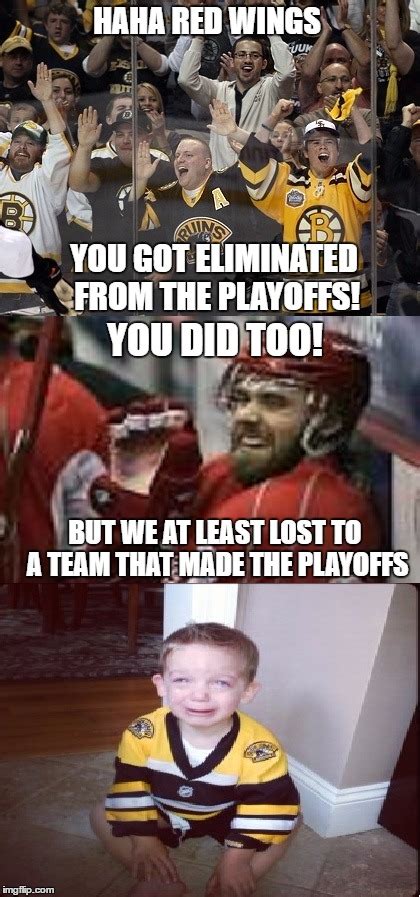 Bruins Fans Laughing At The Wings We Just Laugh Right Back Imgflip