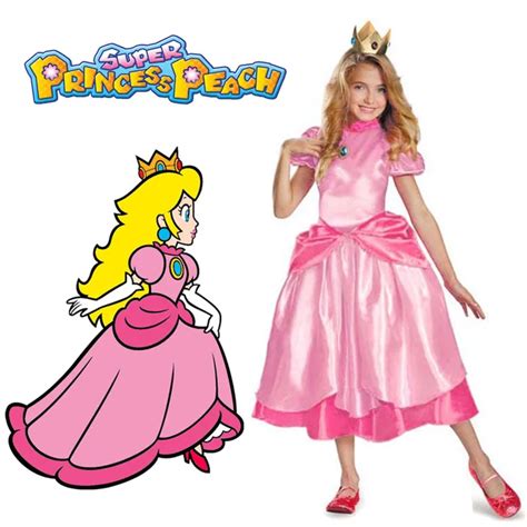 Buy Little Princess Peach Costume Super Mario Brothers