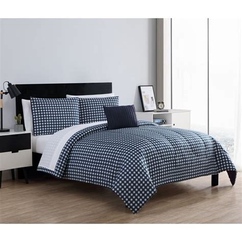 Some comforter sets include a bed skirt that goes around the bottom of the bed and either matches or coordinates with the comforter. Mainstays Gingham 8-Piece Bed in a Bag Comforter Set ...