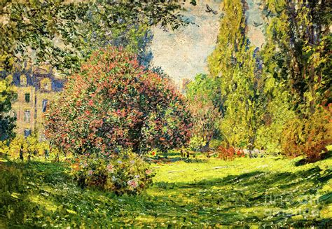 Landscape The Park Monceau 1876 By Claude Monet Painting By Claude