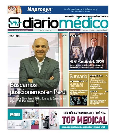 Diario MÉdico EdiciÓn 40 Diario Médico Perú