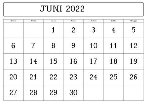 Kostenlos Juni 2022 Kalender Zum Ausdrucken Pdf Excel Word The