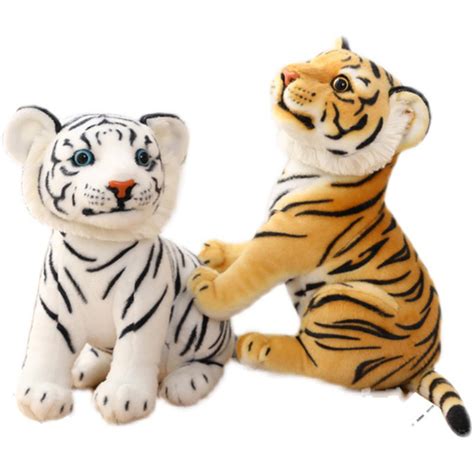 Harimau Kecil Mainan Mewah Comel Comel Harimau Zodiak Putih Harimau
