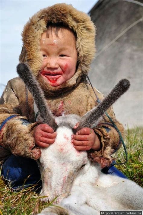 Nenetler Nyenyecek Ненцы Nenets People Kids Portraits Inuit