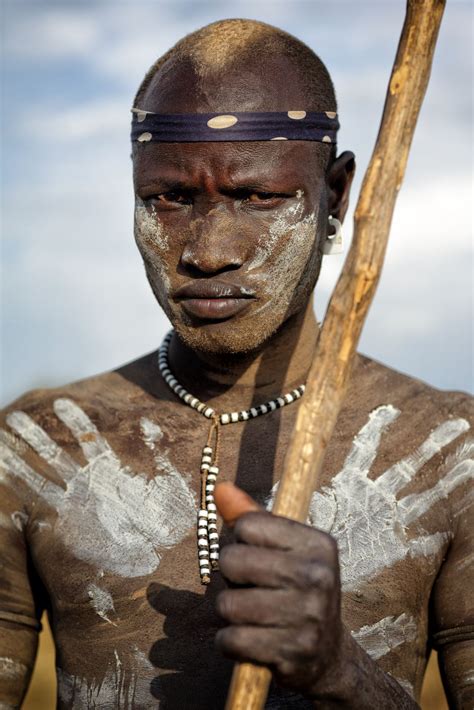 Ethiopian Tribes Mursi Warrior Ethiopian Tribes African Tribes