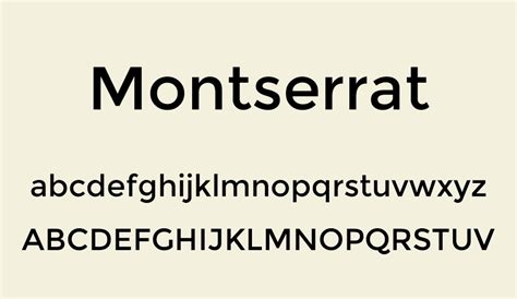 Montserrat Font Montserrat Font Download