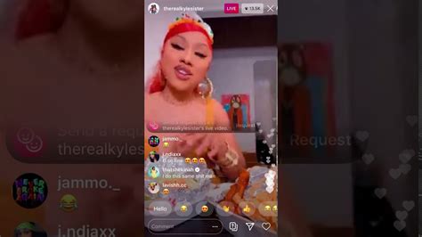 Therealkylesister Instagram Live 7 8 20 Youtube