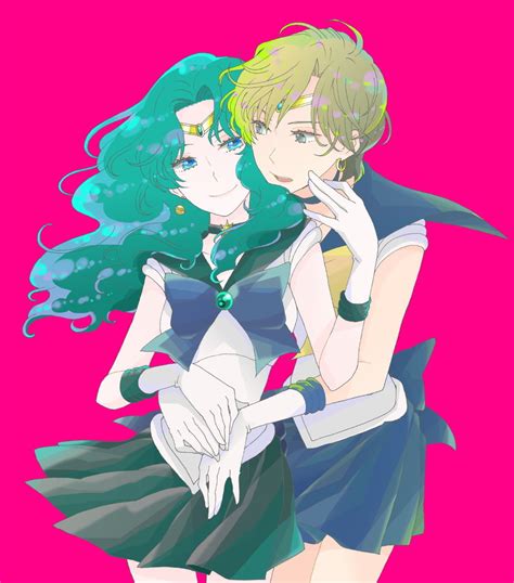 Ten Ou Haruka Kaiou Michiru Sailor Uranus And Sailor Neptune Bishoujo Senshi Sailor Moon