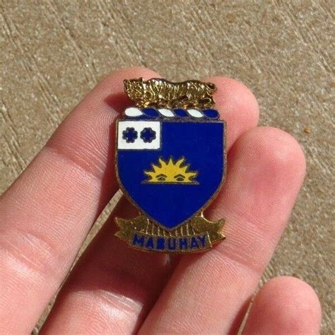 Ww2 Us Army Military 63rd Infantry Regiment Di Dui Pin Insignia Crest