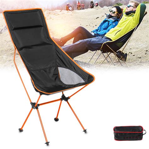 The polyester and nylon mesh seat allows air. outdoor portable folding fishing chair aluminum camping ...