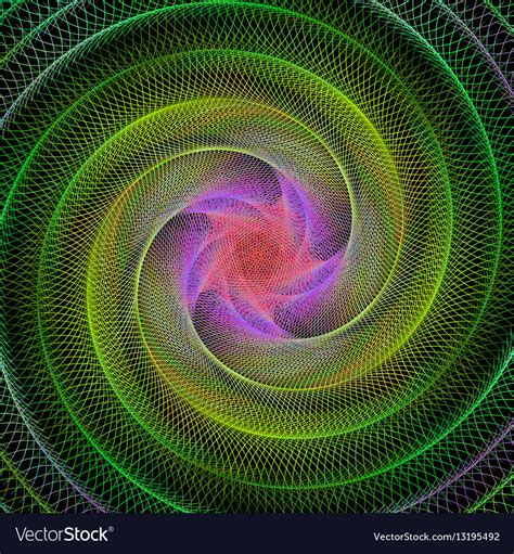 Abstract Spiral Fractal Background Royalty Free Vector Image