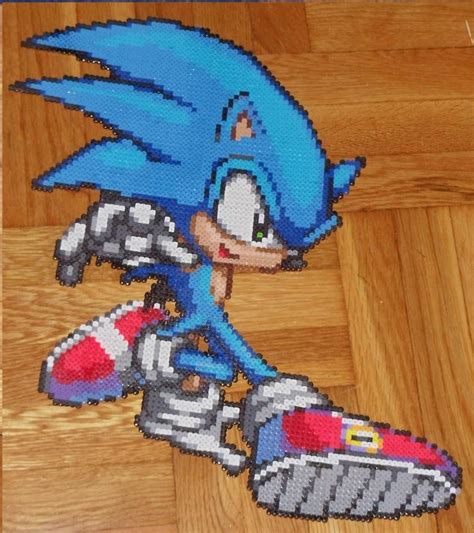 Giant Sonic By Shilot On Deviantart Bead Sprite Perle Vrogue Co