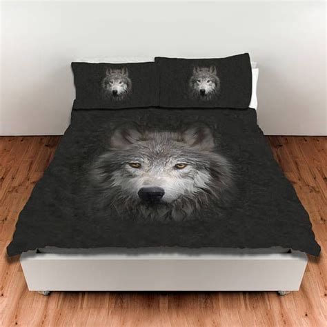 Lea the bedroom people &. Wolf Face—Duvet Cover, Wildlife, Bedroom Decor, King Duvet ...