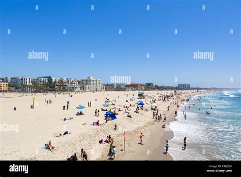 The Beach At Santa Monica Viewed From The Pier Los Angeles California