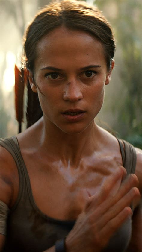 Nearly 15 years after angelina jolie last fired her dual pistols in lara croft: 2160x3840 Tomb Raider 2018 Alicia Vikander As Lara Croft ...