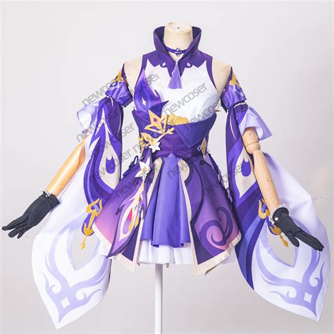 genshin impact keqing cosplay costume adult deluxe game etsy