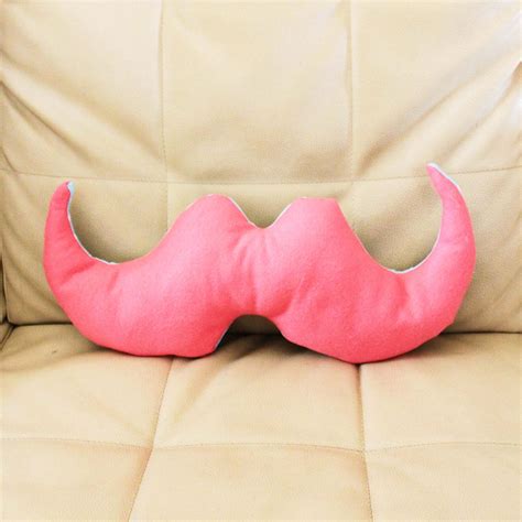 Blue Mustache Pillow For Your Stylish Bedroom