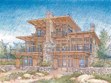 We may earn commission o. Waterfront Luxury Home Plans Modern Waterfront House Plans ...