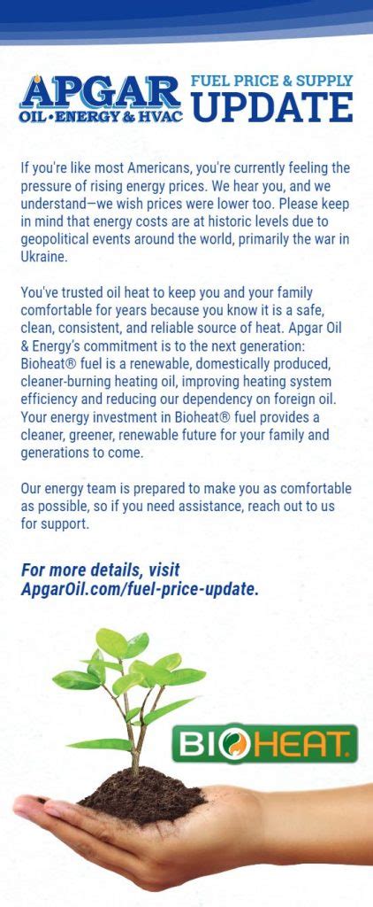 Apgar Fuel Price Update Apgar Oil Energy And Hvac