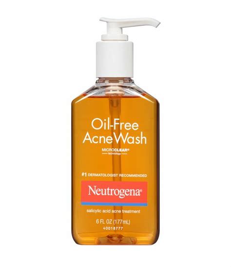 This face wash is enriched with salicylic acid that effectively gets rid of acne while preventing future breakouts. Neutrogena Oil-Free Acne Wash 6 oz | eBay