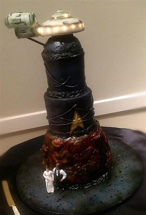 Star Trek Wedding Decorated Cake By Stacy Lint Cakesdecor