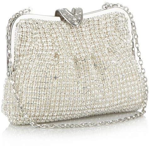Silver Meshed Crystal Clutchdebenhams Purses Bags Evening Clutch Bag