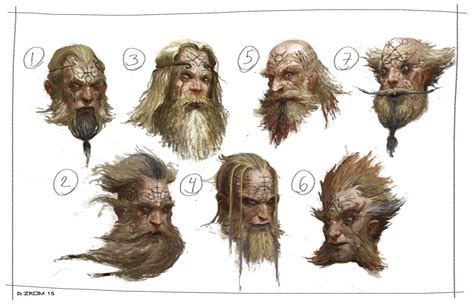 Artstation Wizard And Warlocks Heads Daniel Zrom Character Concept