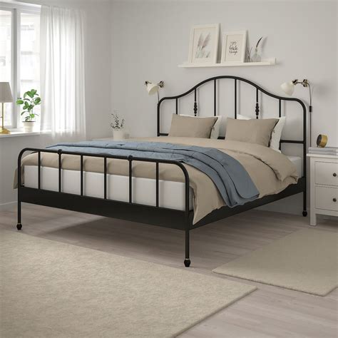 Sagstua Bed Frame Black King Ikea Iron Bed Frame Black Iron Beds