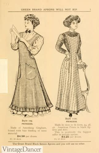 Victorian Edwardian Apron Maid Costume And Patterns