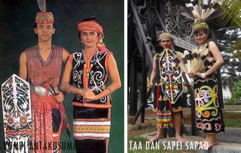 Pakaian Adat Kalimantan Timur Suku Dayak Dan Kutai Beserta
